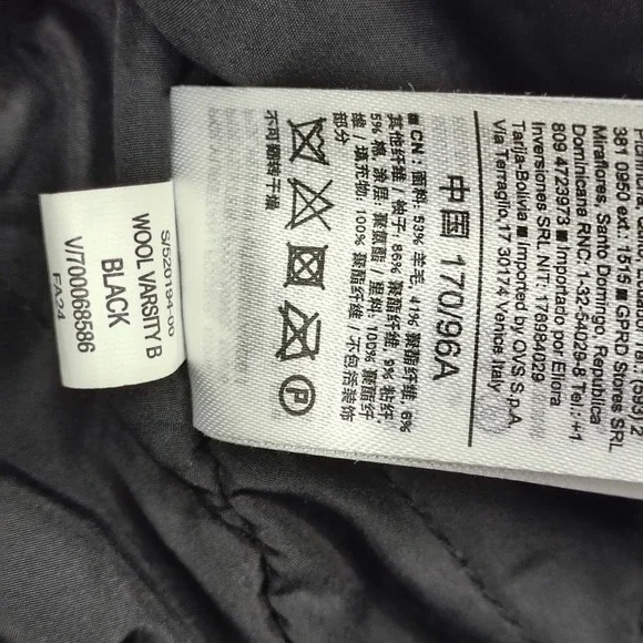 GAP Varsity Classic G 1969 Black Wool Leather Sleeve Letterman Jacket Mens M - Picture 10 of 15